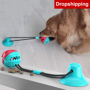 Silicon Suction Cup Tug dog toy
