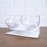 Non-slip Cat Bowls Double Pet Bowls With Raised Stand