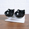 Non-slip Cat Bowls Double Pet Bowls With Raised Stand